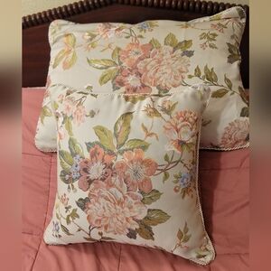 Floral Throw Pillow Shams